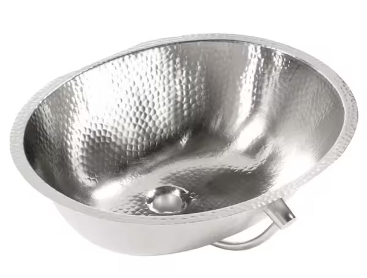 Freud 18 Gauge 19 in. Nickel Undermount Bath Sink in Nickel
