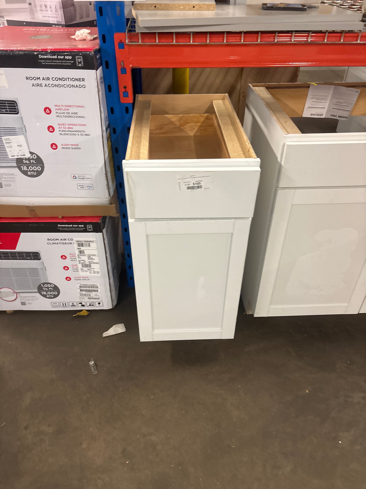 Courtland 15 in. W x 24 in. D x 34.5 in. H Assembled Shaker Base Kitchen Cabinet in Polar White