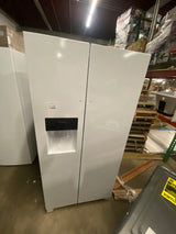 33 in. 22.3 cu. ft. Standard Depth Side by Side Refrigerator in White