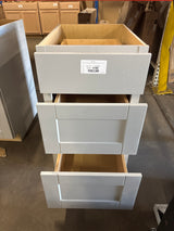 Shaker Dove Gray Stock Assembled Drawer Base Kitchen Cabinet with Drawer Glides (18 in. x 34.5 in. x 24 in.)