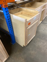21 in. W x 24 in. D x 34.5 in. H Assembled Base Kitchen Cabinet in Unfinished with Recessed Panel