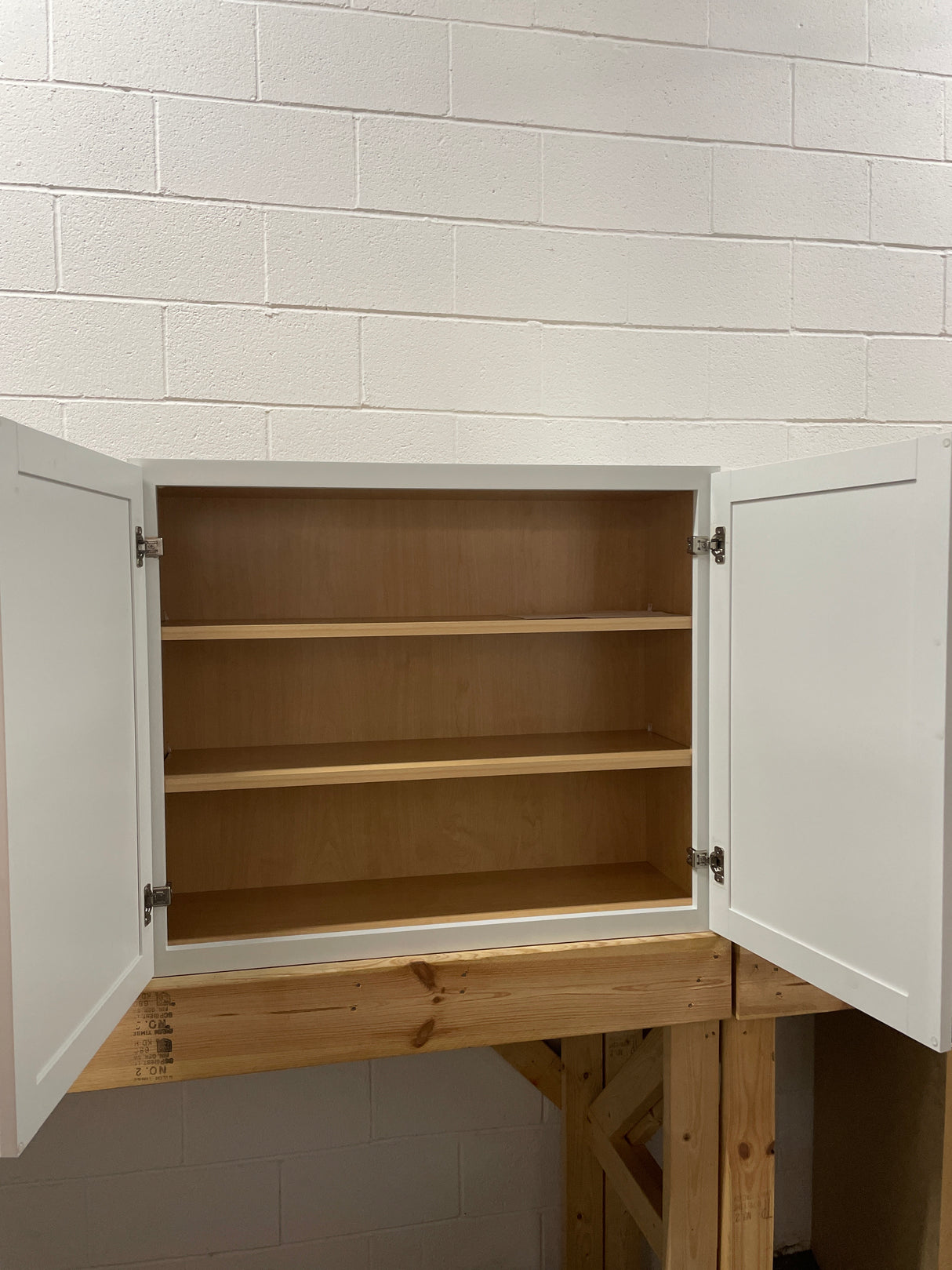 Courtland Shaker 36 in. W x 12 in. D x 30 in. H Assembled Wall Kitchen Cabinet in Polar White