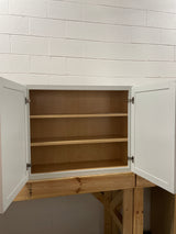 Courtland Shaker 36 in. W x 12 in. D x 30 in. H Assembled Wall Kitchen Cabinet in Polar White