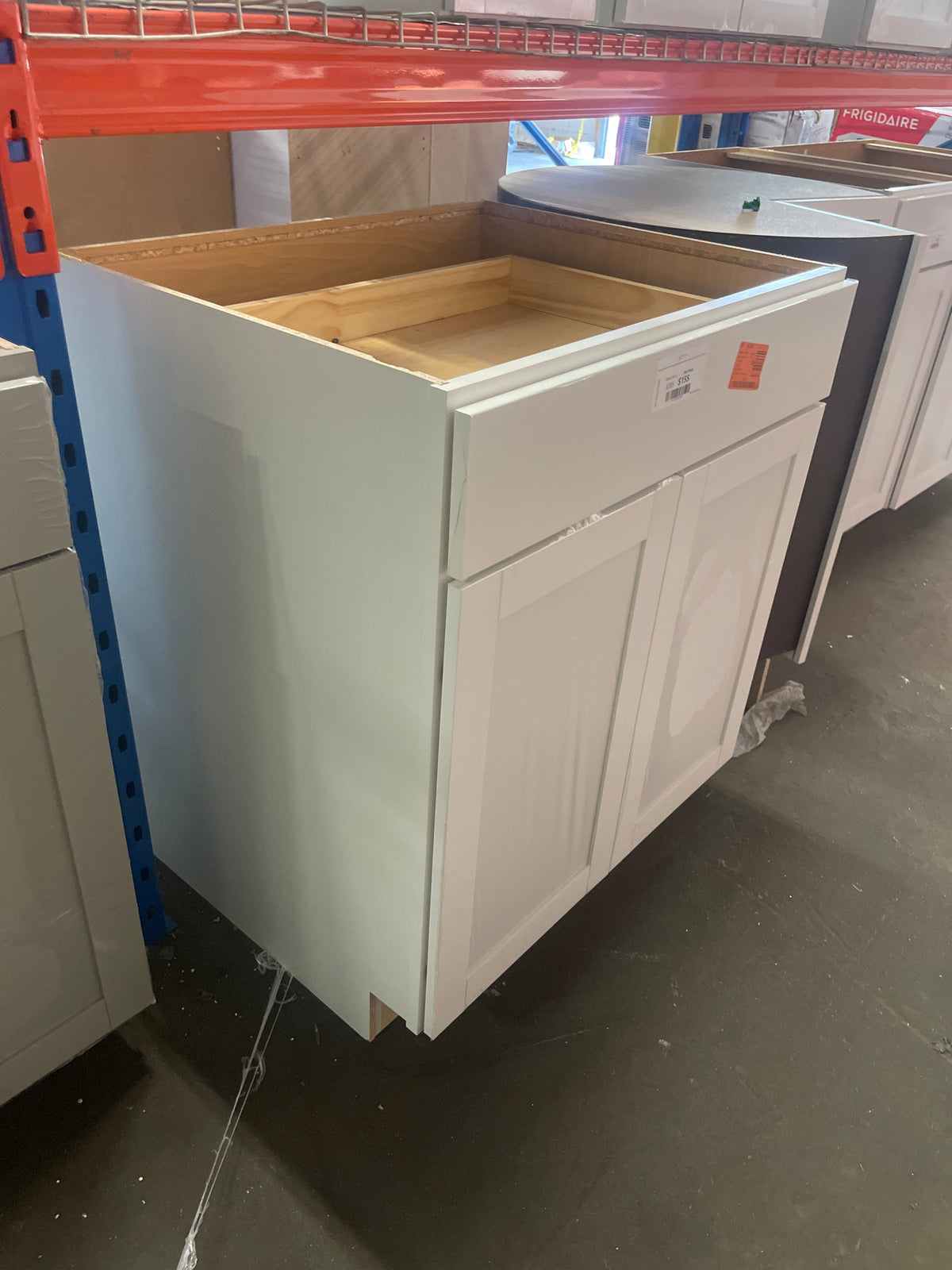 Westfield Feather White Shaker Stock Assembled Base Kitchen Cabinet (30 in. W x 23.75 in. D x 35 in. H)