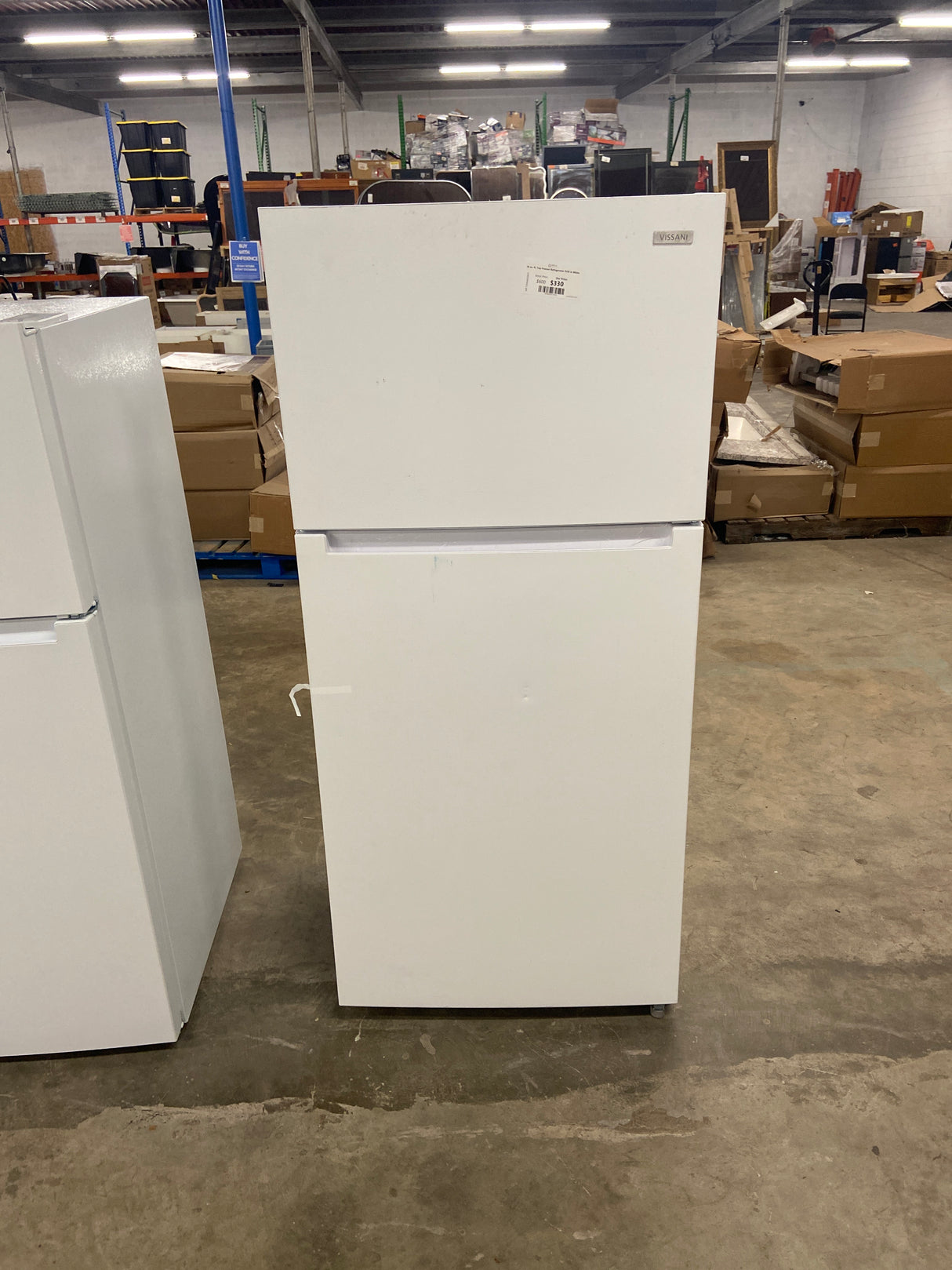 18 cu. ft. Top Freezer Refrigerator DOE in White