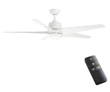 Mena 54 in. White Color Changing Integrated LED Indoor/Outdoor Matte White Ceiling Fan with Light Kit and Remote Control
