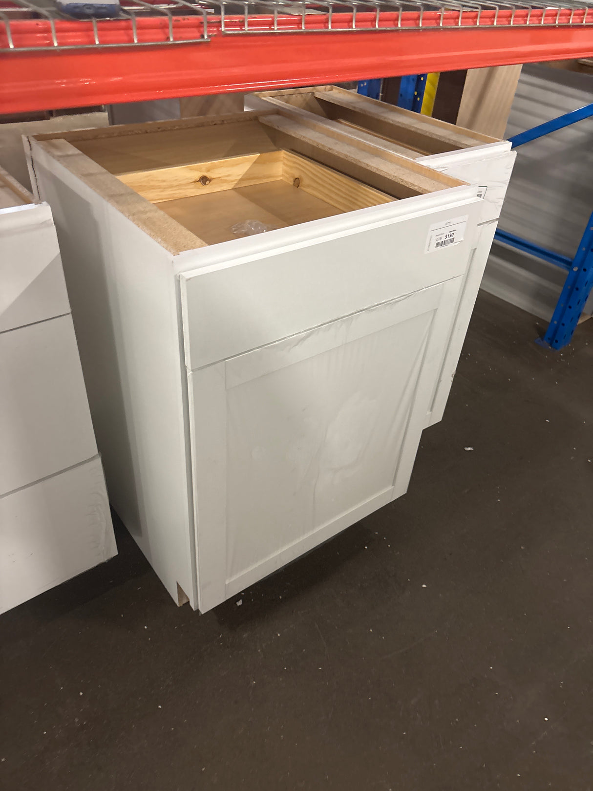 Westfield Feather White Shaker Stock Assembled Base Kitchen Cabinet (24 in. W x 23.75 in. D x 35 in. H)