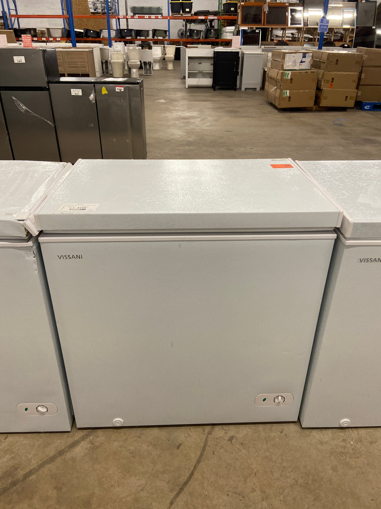 7.0 cu. ft. Manual Defrost Chest Freezer with LED Light in White Garage Ready