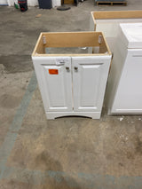 Everdean 25 in. W x 19 in. D x 34 in. H Single Sink Freestanding Bath Vanity in White without Top