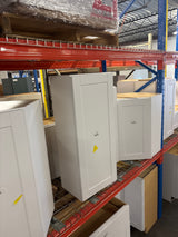 Shaker 18 in. W x 12 in. D x 42 in. H Assembled Wall Cabinet in Satin White