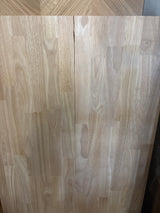 4 ft. L x 25 in. D Unfinished Hevea Solid Wood Butcher Block Countertop With Square Edge