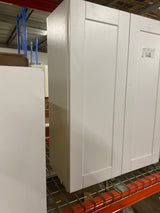 Shaker 27 in. W x 12 in. D x 36 in. H Assembled Wall Kitchen Cabinet in Satin White
