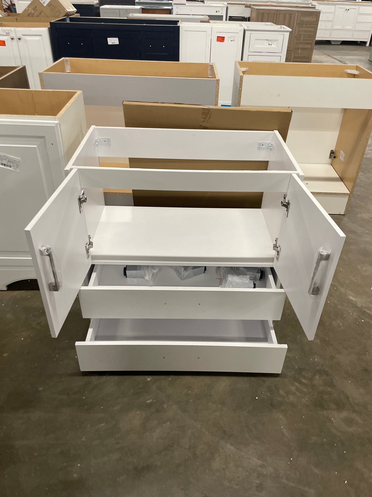 Alessio 32-in  White Single Sink Bathroom Vanity without Top