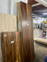 8 ft. L x 25 in. D Finished Saman Solid Wood Butcher Block Countertop in with Live Edge