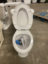 Reliant 12 in. Rough In 2-Piece 1.28 GPF Single Flush Elongated Toilet with Slow Close Seat in White