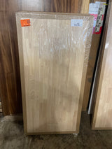 4 ft. L x 25 in. D Unfinished Hevea Solid Wood Butcher Block Countertop With Square Edge
