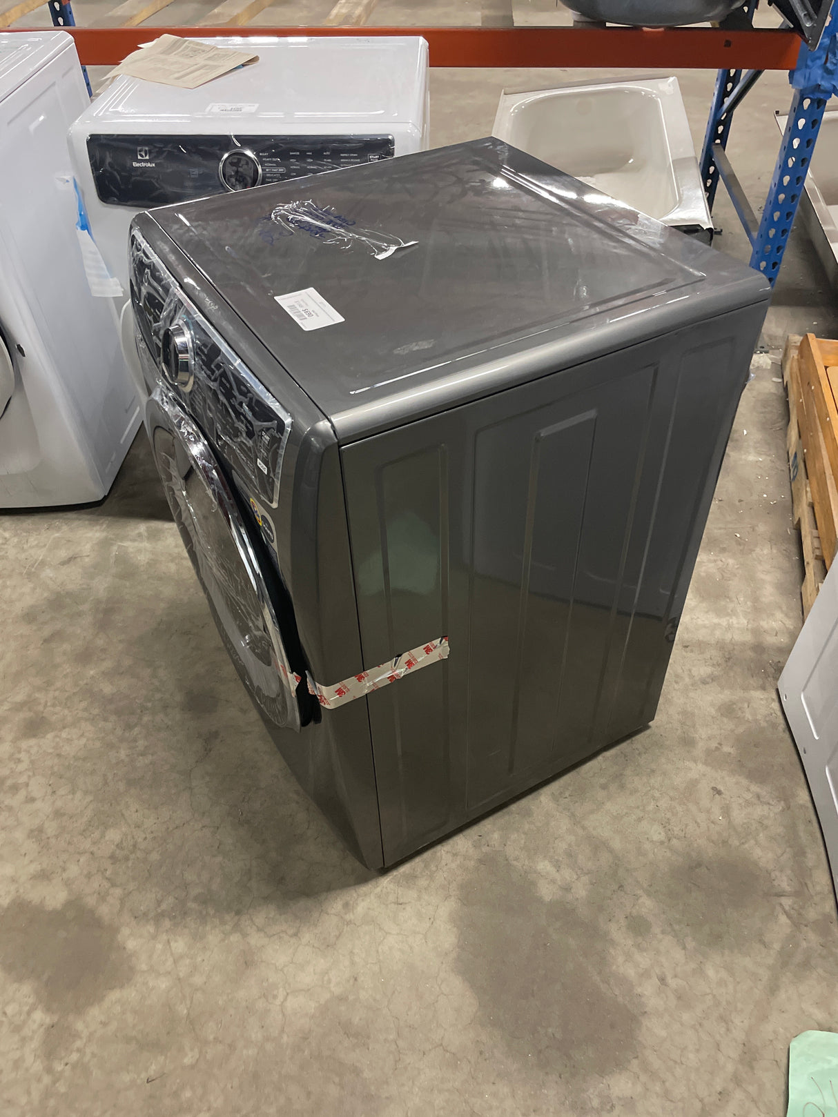 4.5 cu. ft. Stackable Front Load Washer in Titanium with SmartBoost, Optic Whites, and Pure Rinse