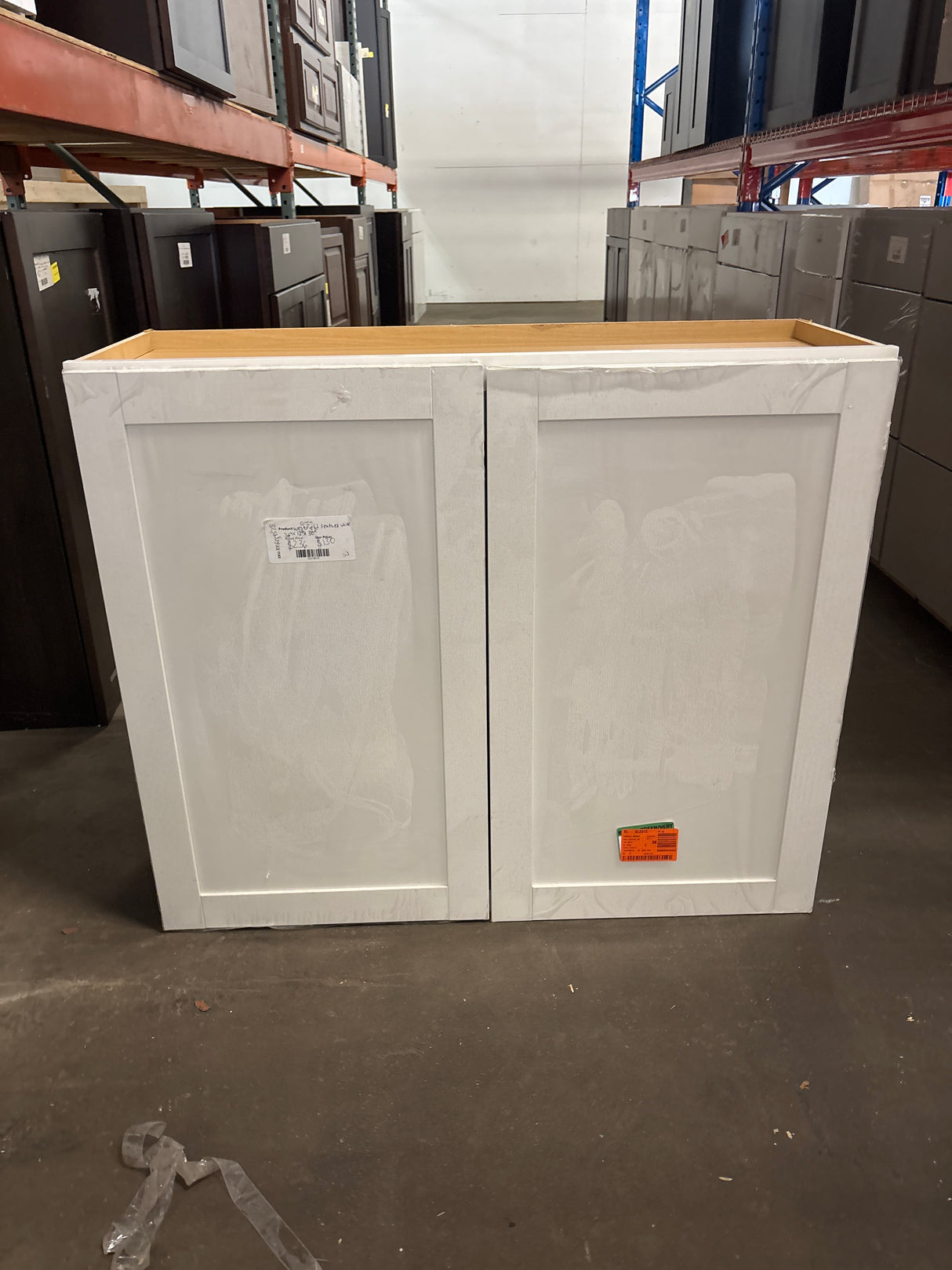 Westfield Feather White Shaker Stock Assembled Wall Kitchen Cabinet (36 in. W x 12 in. D x 30 in. H)