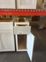Westfield Feather White Shaker Stock Assembled Base Kitchen Cabinet (12 in. W x 23.75 in. D x 35 in. H)