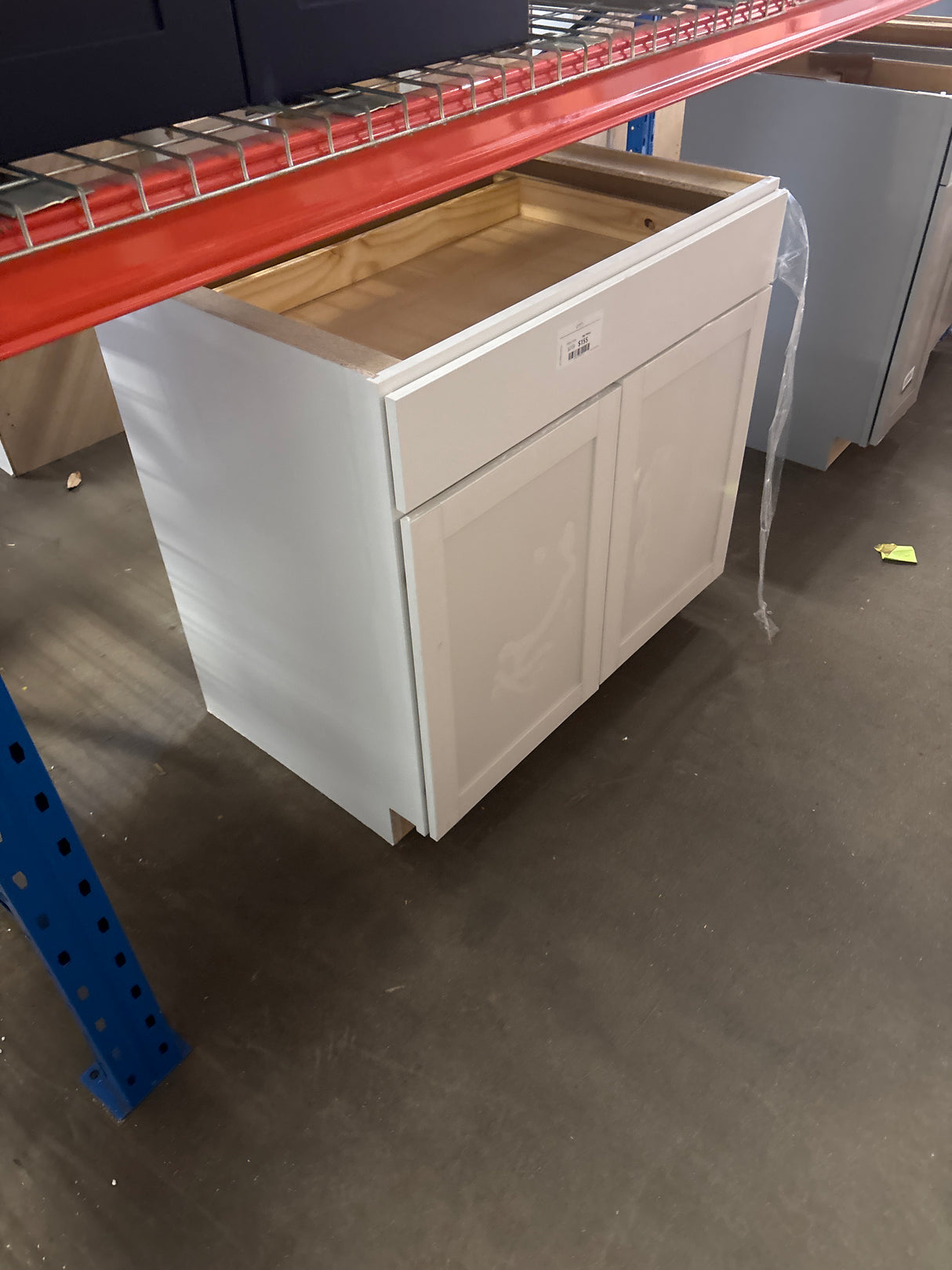 Westfield Feather White Shaker Stock Assembled Base Kitchen Cabinet (36 in. W x 23.75 in. D x 35 in. H)