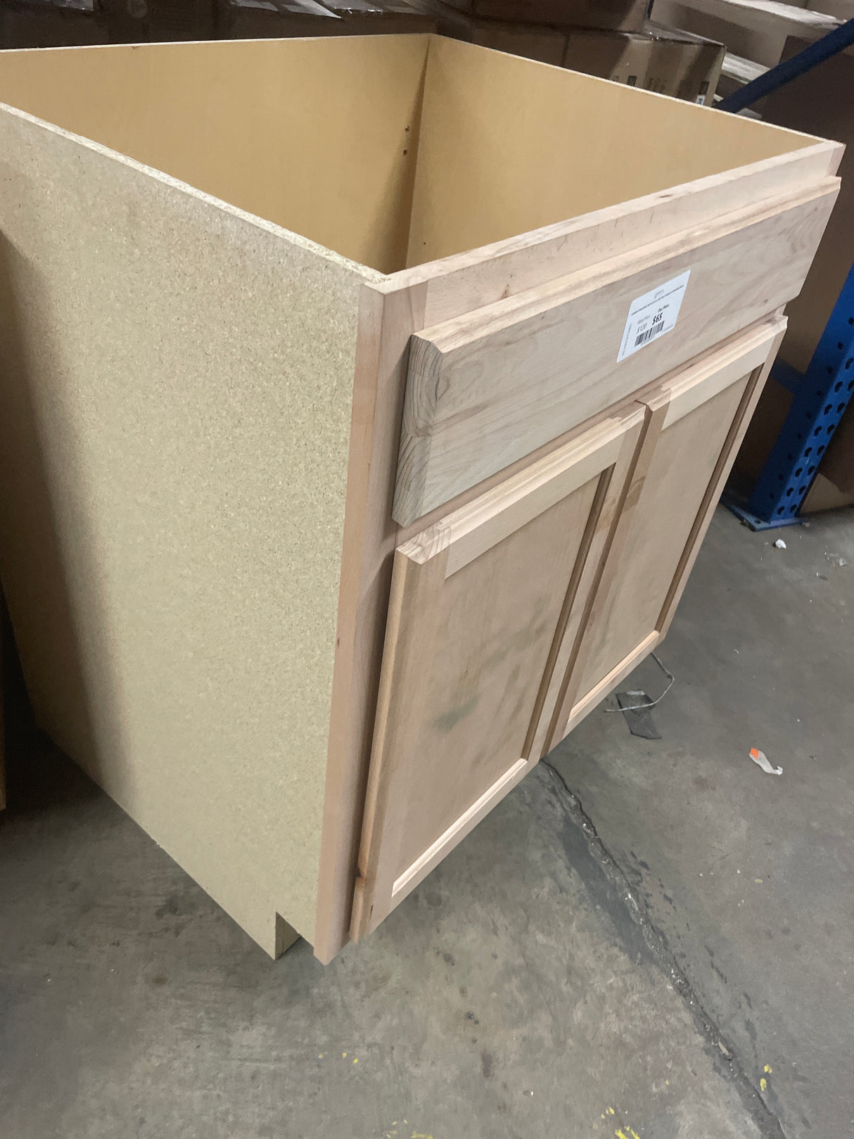 Hampton Assembled 30x34.5x24 in. Sink Base Cabinet in Unfinished Beech