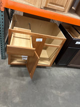 Hampton 36 in. W x 24 in. D x 34.5 in. H Assembled Blind Base Cabinet in Medium Oak