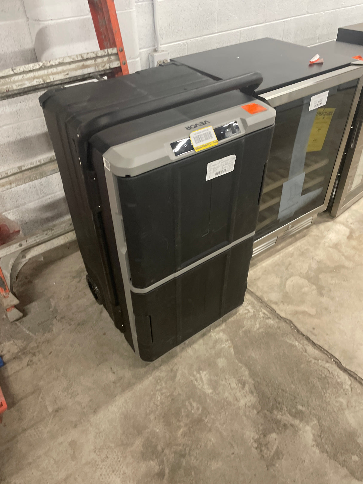 Car Refrigerator Fridge 4.06 cu. ft./115 L DuaL Zone Portable Freezer in Black AC Compressor Cooler for Outdoor Camping