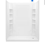 STORE+ 10-Piece Wall Mounted Shower Caddy in White Finish