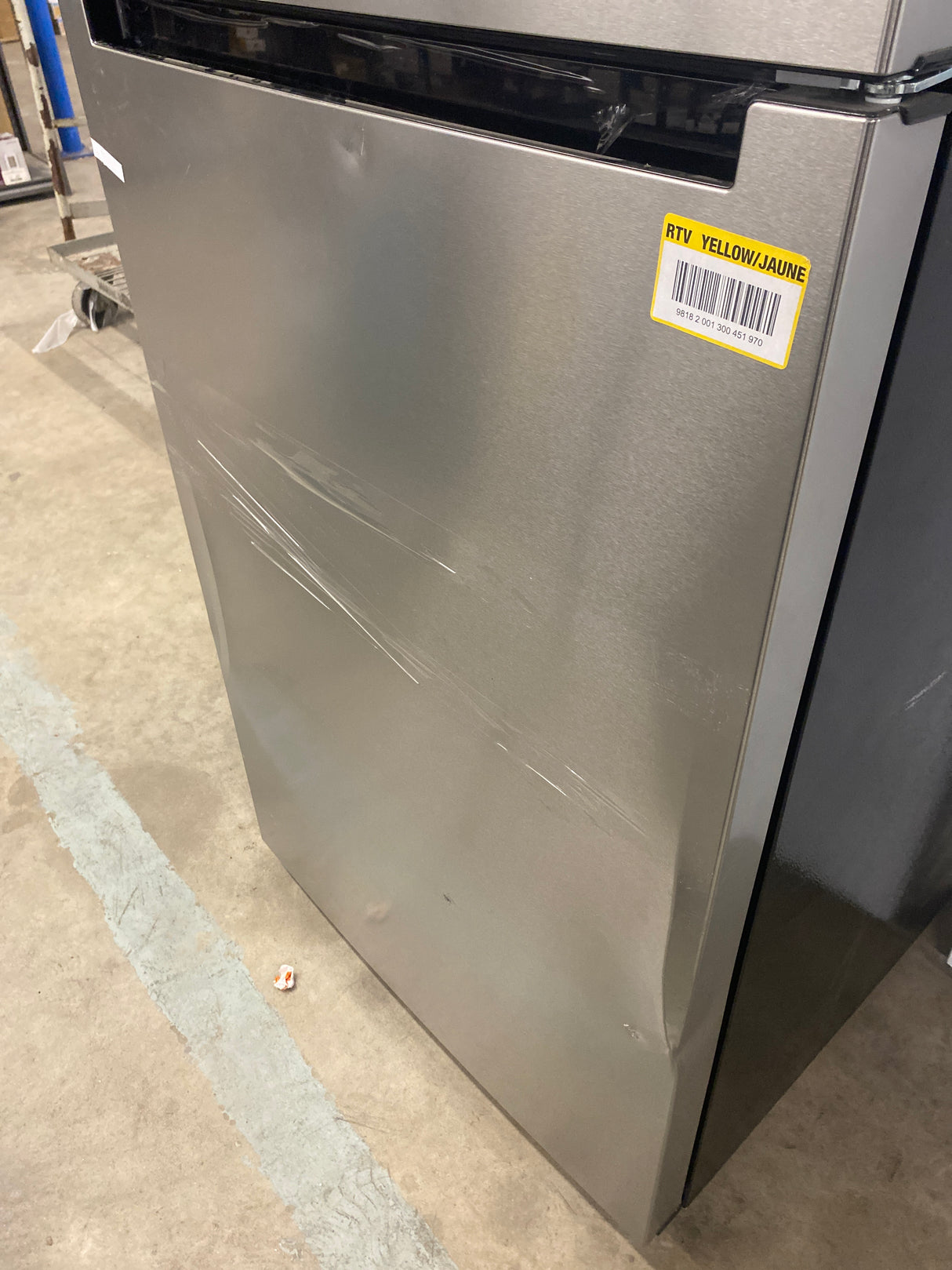 18 cu. ft. Top Freezer Refrigerator in Stainless Steel Look