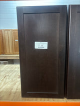 Shaker 15 in. W x 12 in. D x 30 in. H Assembled Wall Cabinet in Java
