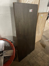 5 ft. L x 30 in. D Engineered Finished Dark Wood Oak Butcher Block Desktop Countertop in Brown with Standard Edge