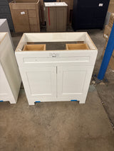 Everdean 31 in. W x 19 in. D x 34 in. H Single Sink Freestanding Bath Vanity in White with Without Top