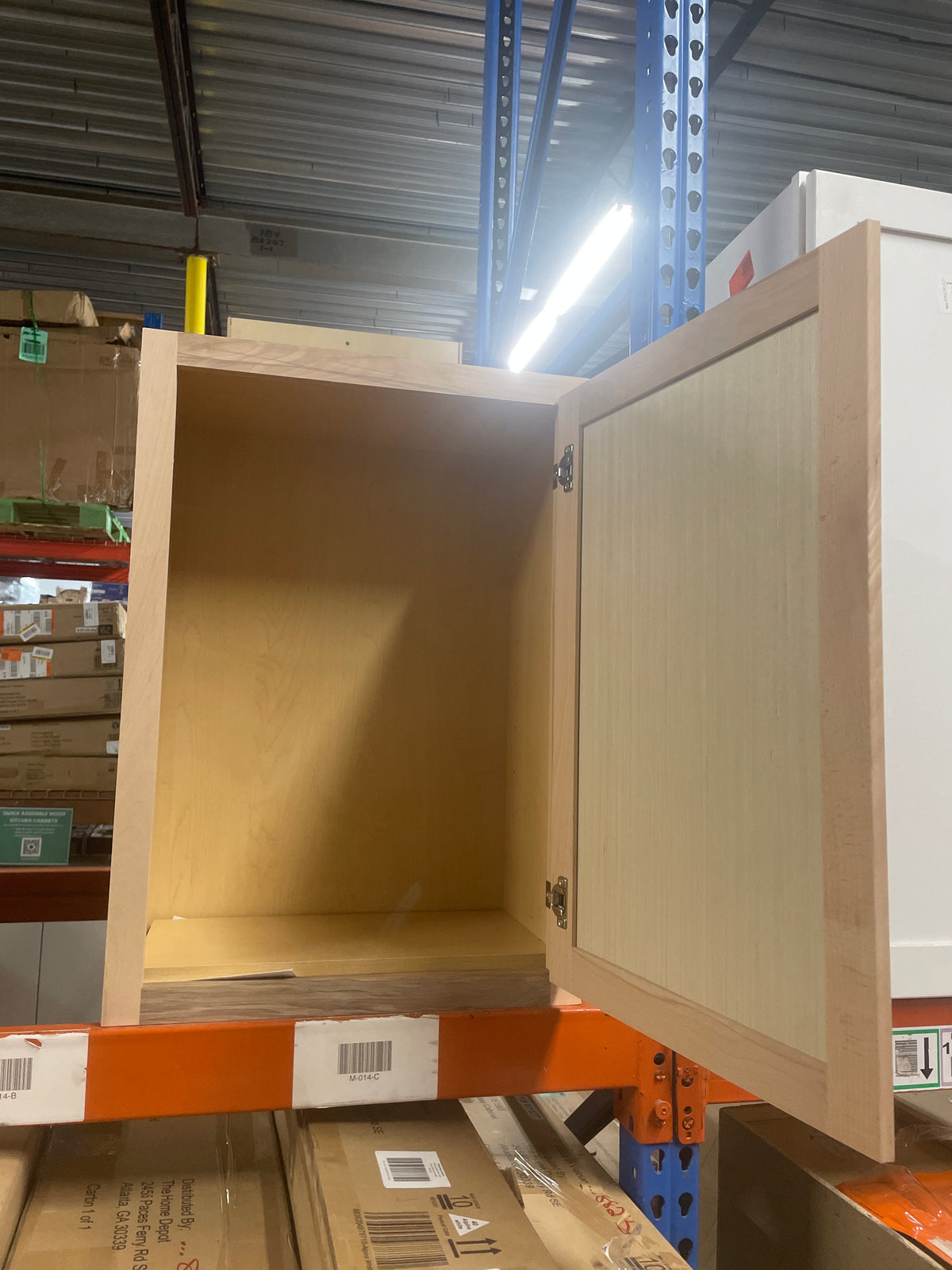 Recessed Panel 21 in. W x 12 in. D x 30 in. H Assembled Wall Kitchen Cabinet in Unfinished