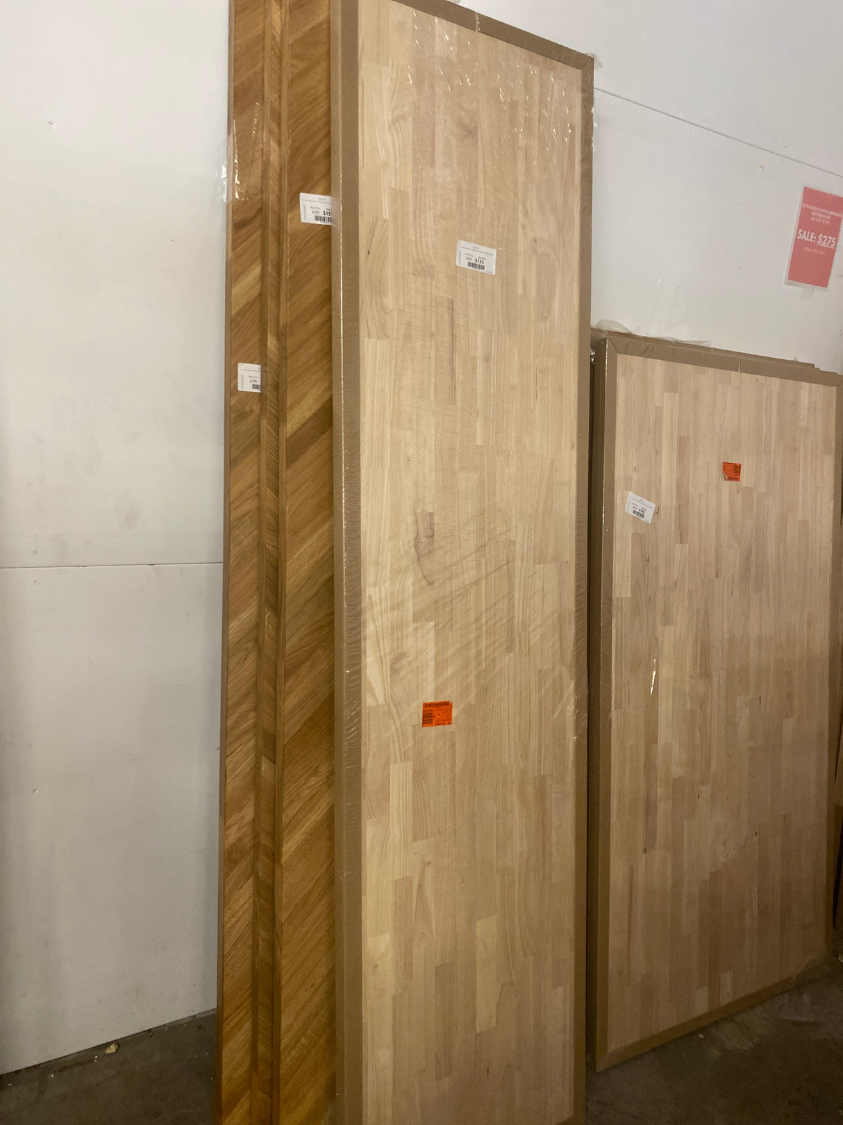 8 ft. L x 25 in. D Unfinished Hevea Solid Wood Butcher Block Countertop With Square Edge