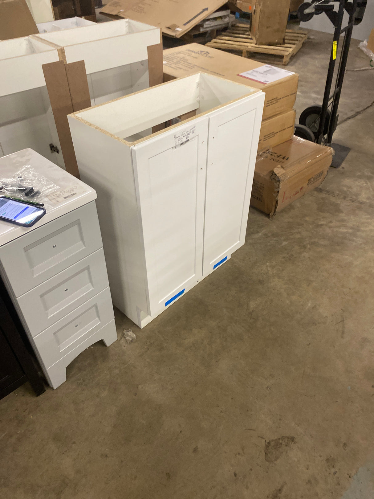 Penlee 25 in. Single Sink White Bath Vanity without Top