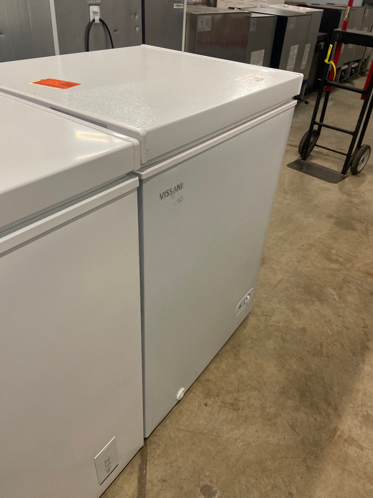 5.0 cu. ft. Manual Defrost Chest Freezer with LED Light in White Garage Ready