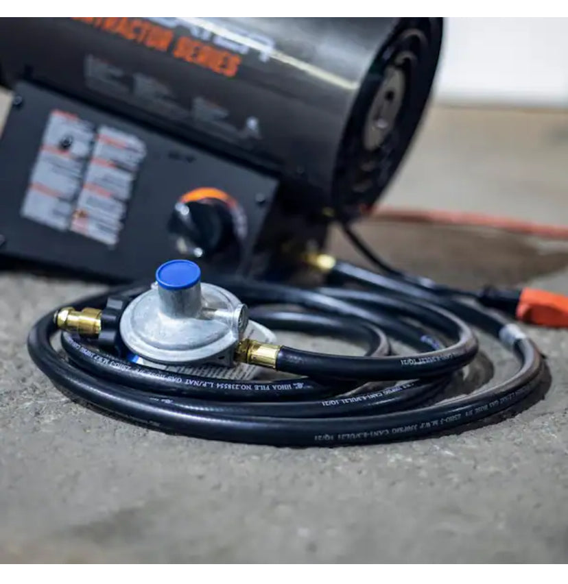 Contractor Series 60,000 BTU Forced Air Propane Indoor/Outdoor Space Heater with 10 ft. Hose and Regulator