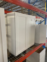Shaker 36 in. W x 12 in. D x 42 in. H Assembled Wall Kitchen Cabinet in Satin White
