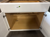 Westfield Feather White Shaker Stock Assembled Base Kitchen Cabinet (36 in. W x 23.75 in. D x 35 in. H)