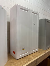 Hampton 27 in. W x 12 in. D x 42 in. H Assembled Wall Cabinet in Satin White