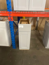 Shaker Dove Gray Stock Assembled Base Kitchen Cabinet with Ball-Bearing Drawer Glides (12 in. x 34.5 in. x 24 in.)