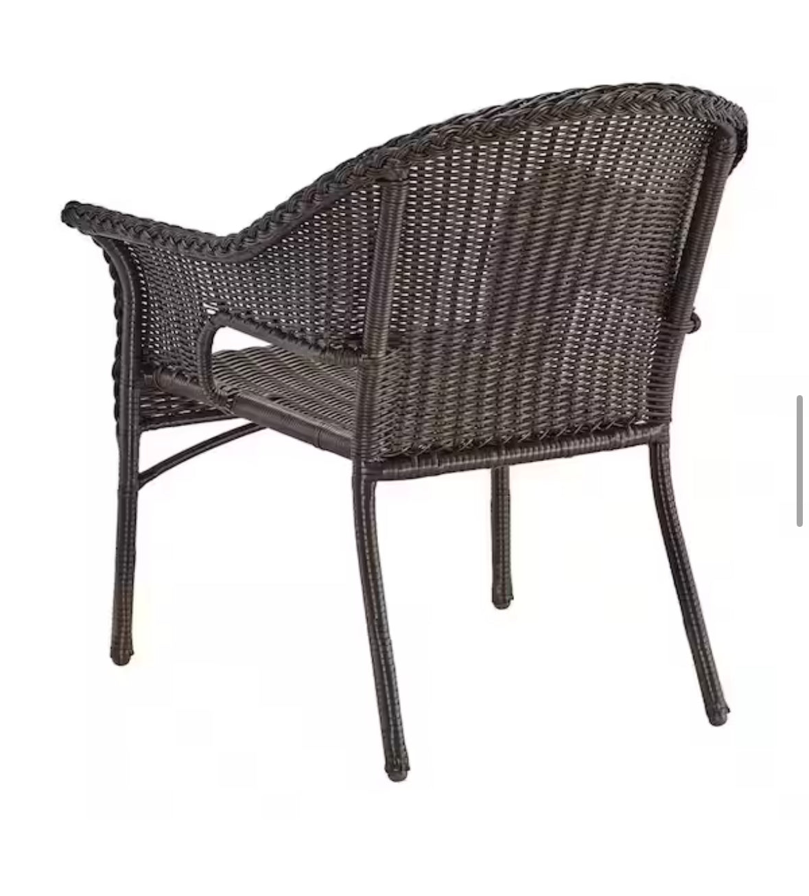 Emerald View Brown Wicker Outdoor Stack Lounge Chair