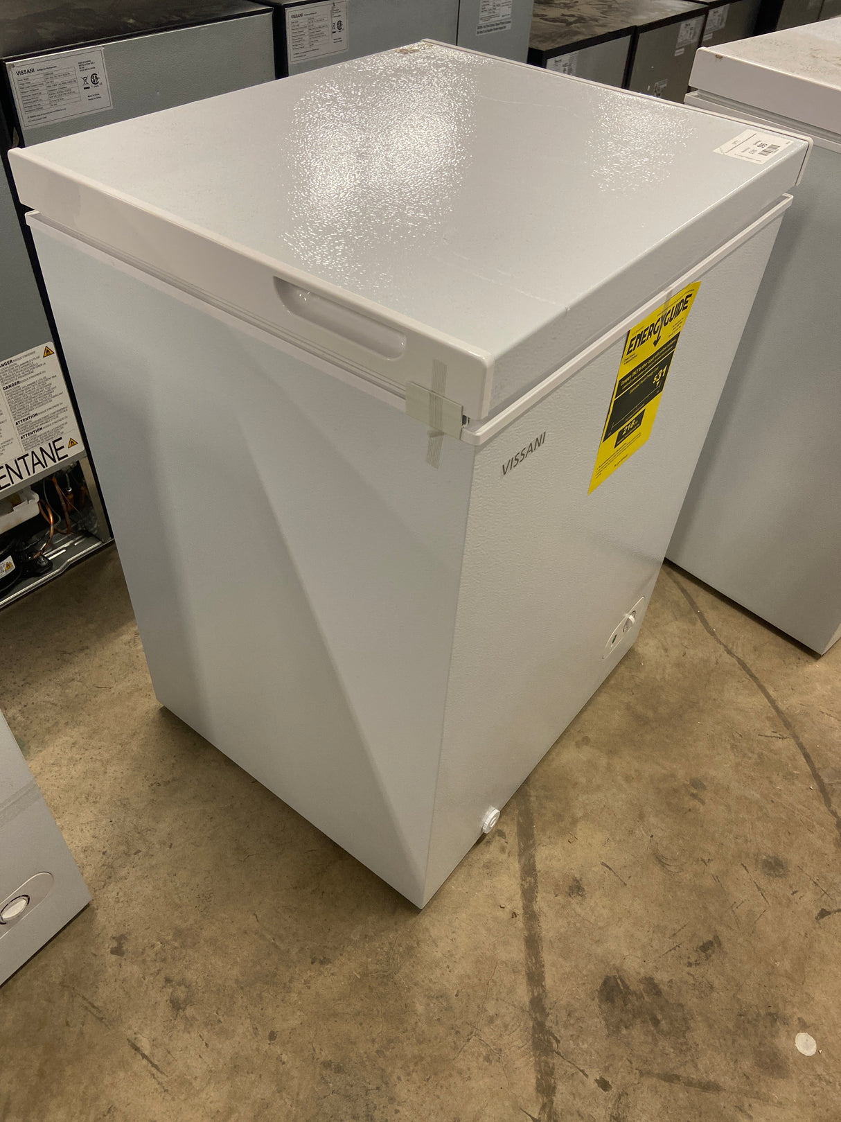5.0 cu. ft. Manual Defrost Chest Freezer with LED Light in White Garage Ready