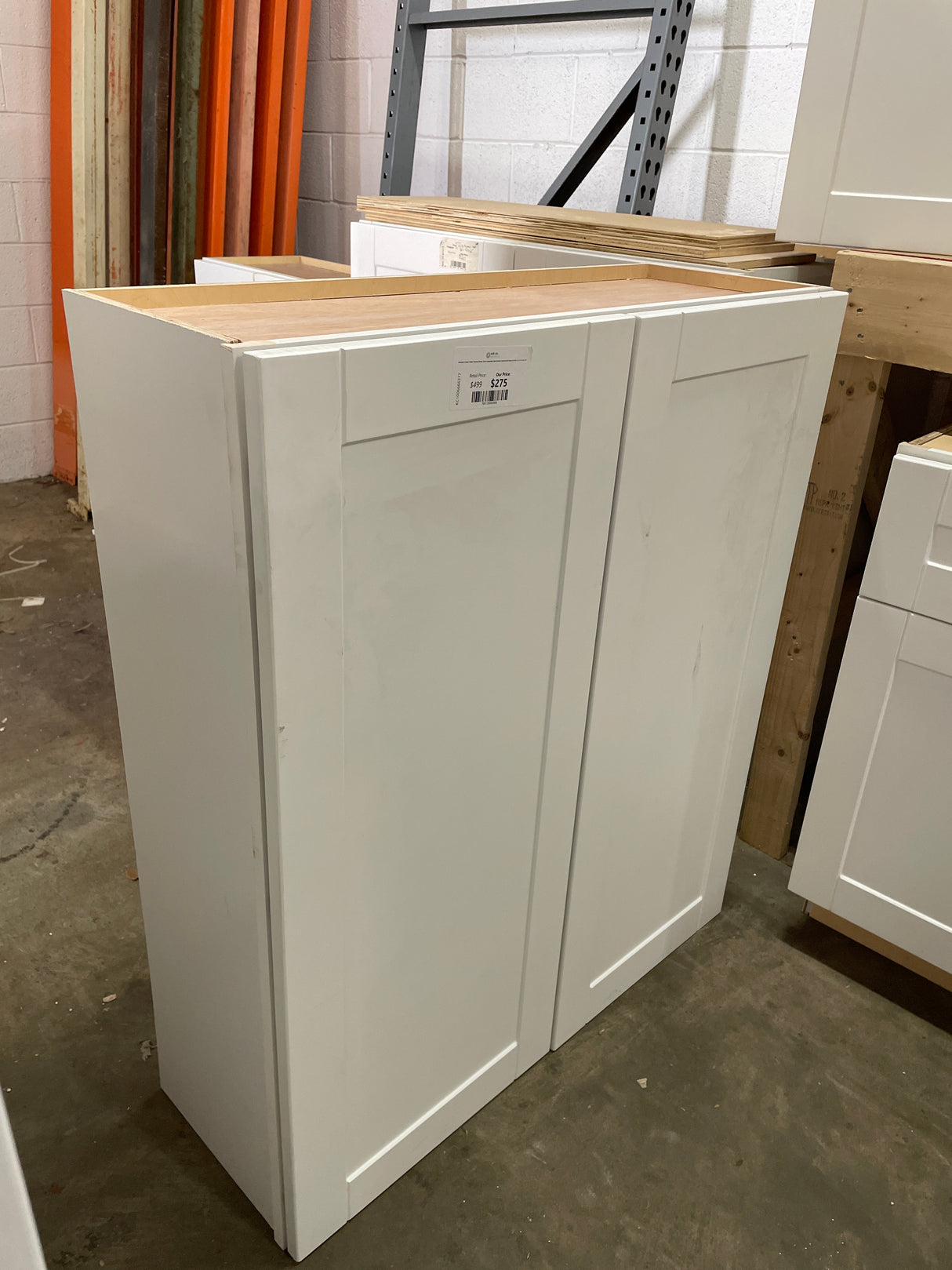 Arlington Vesper White Plywood Shaker Stock Assembled Wall Kitchen Cabinet Soft Close 36 in W x 12 in D x 42 in H