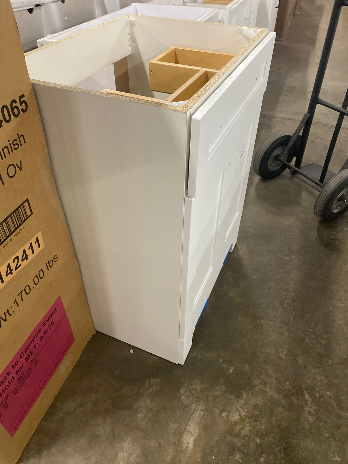 Everdean 25 in. W x 19 in. D x 34 in. H Single Sink Freestanding Bath Vanity in White (No Top)