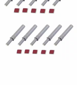 10-Pack Gray Magnetic Push Latches for Cabinet Door, Cabinet Magnet Latch, Soft Quiet Close Closers for Drawer Door