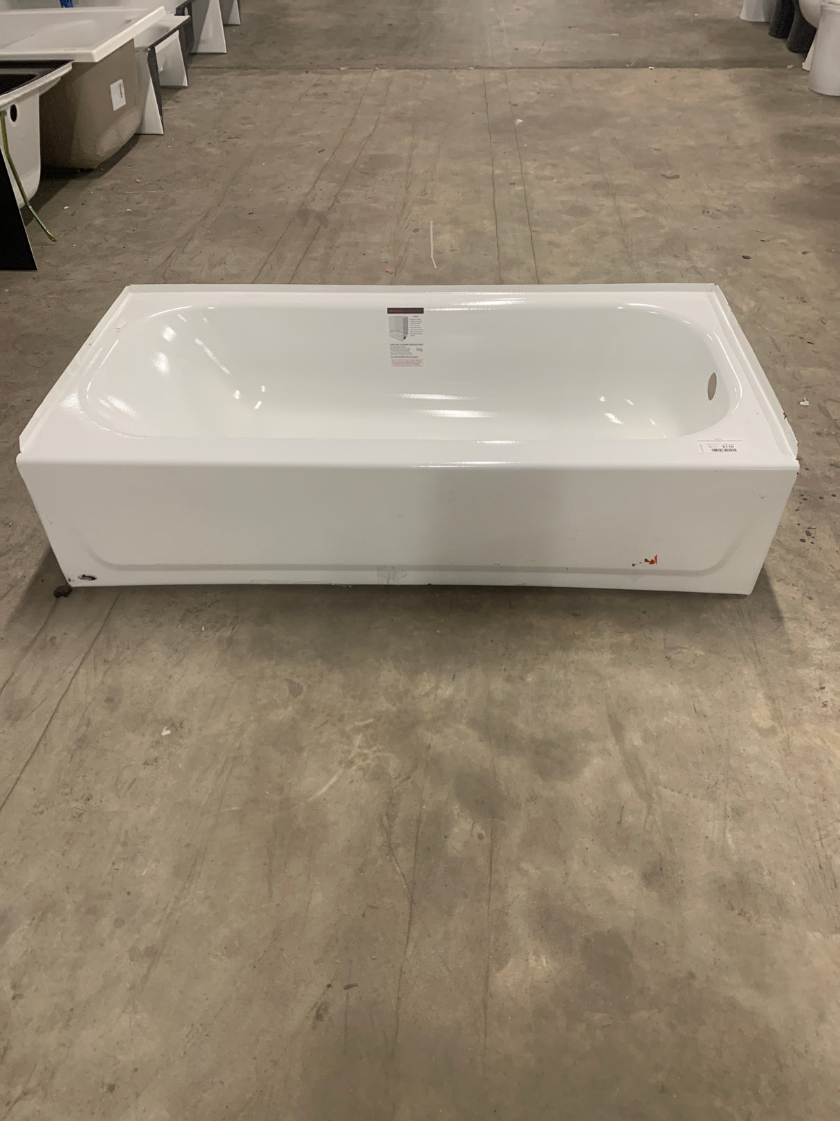 Aloha 60 in. Right Drain Rectangular Alcove Soaking Bathtub in White