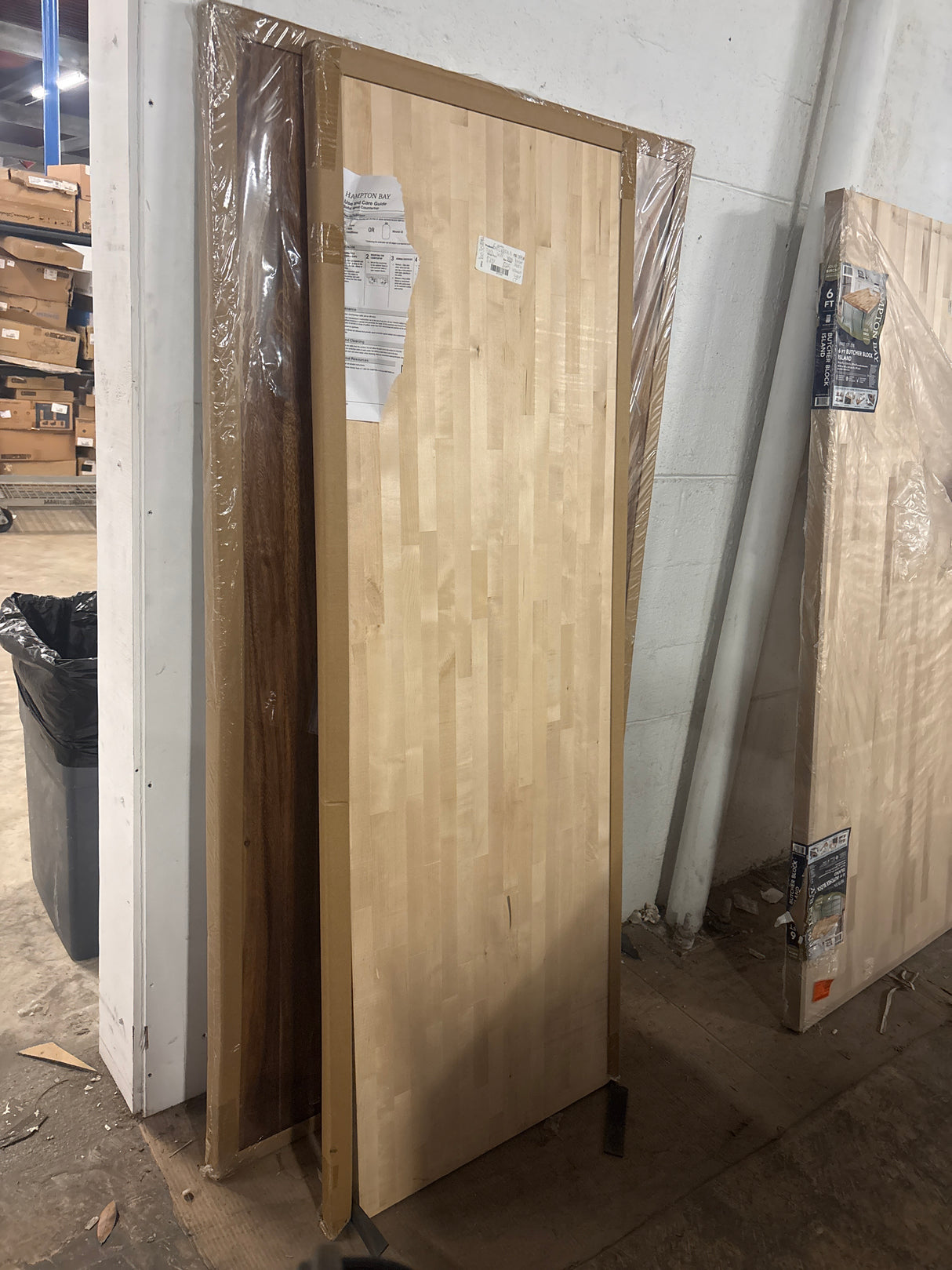 6 ft. L x 25 in. D Unfinished Birch Solid Wood Butcher Block Countertop With Eased Edge