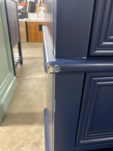Fremont 49 in. W in 22 in. D x 34 in. H Vanity in Navy Blue with Grey Granite Top and White Sink