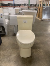 Classe 1-Piece 1.1/1.6 GPF Dual Flush Elongated Toilet in Bisque Seat Included